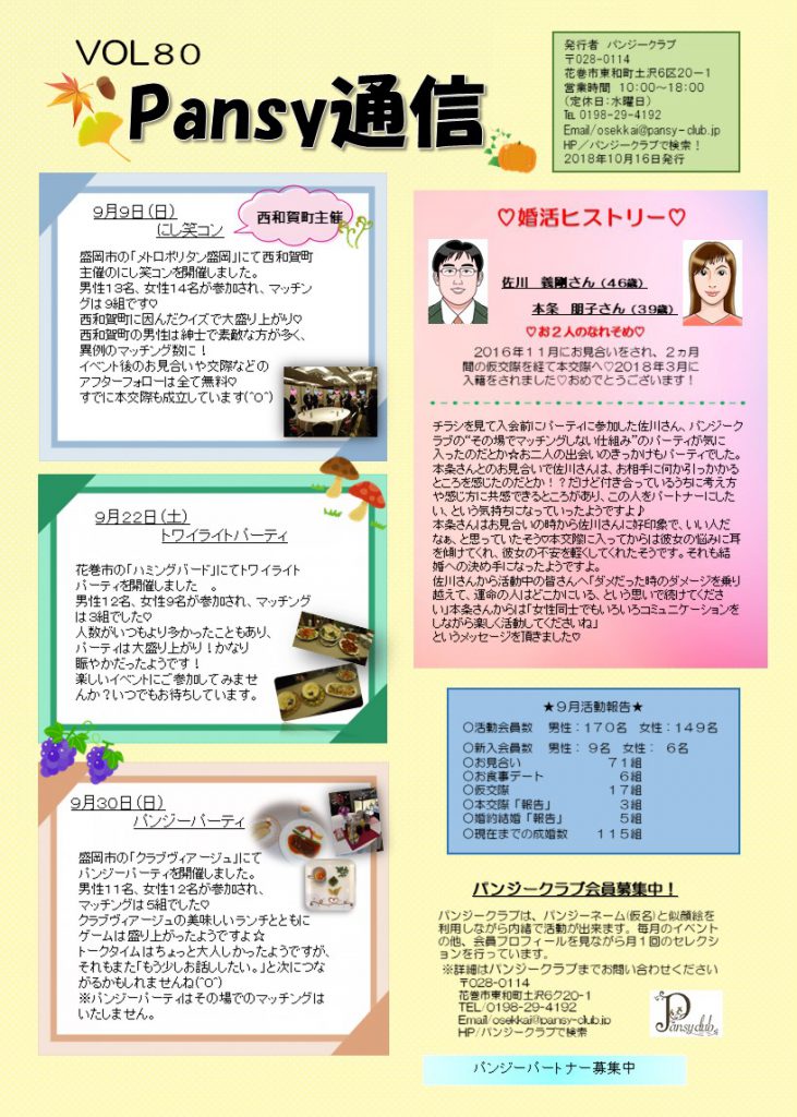 パンジー通信 VOL80